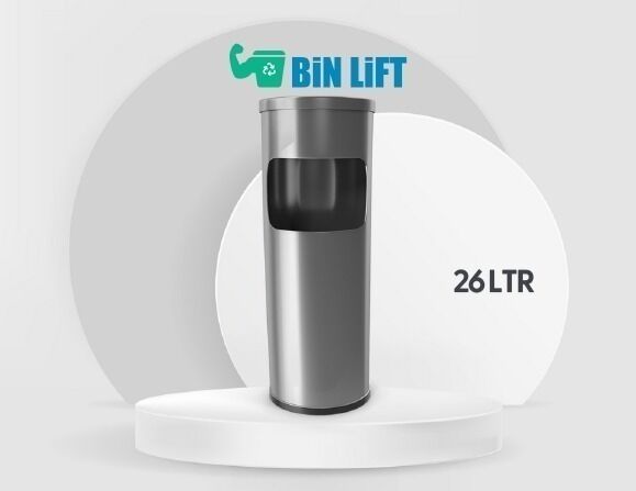 26 لتر منفضة سجائر من الفولاذ المقاوم للصدأ