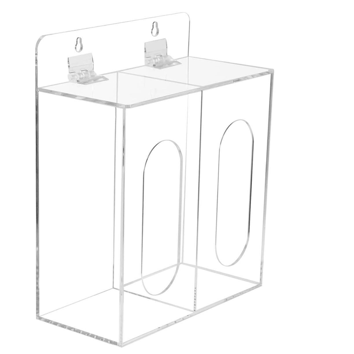 Acrylic Dispenser for Gloves and Hair Net 2 Grid | Bin Lift – Qatar
